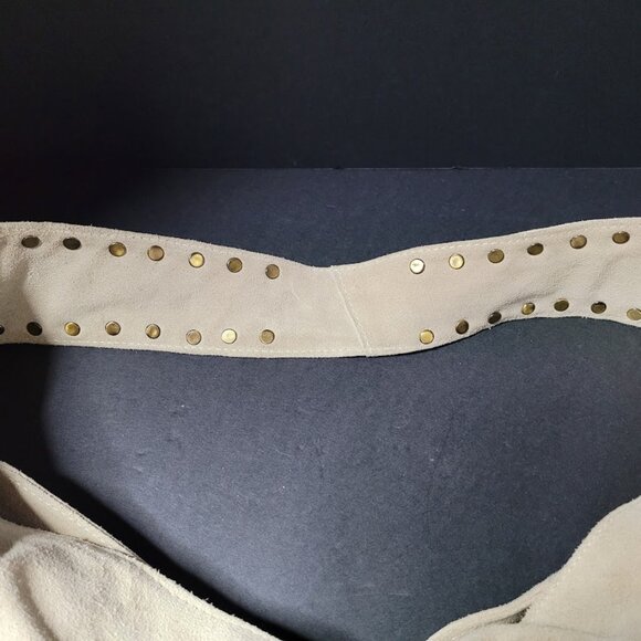 Express Leather Fringed Studded Shoulder Bag - Picture 8 of 12